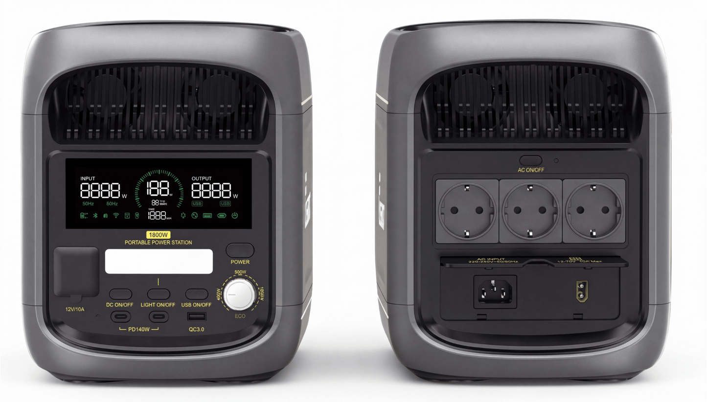 *NEU* FOSSiBOT F1800 Powerstation mit Fast Charge 1800 Watt